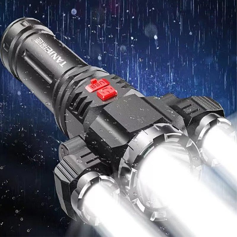 Outdoor Portable USB Rechargeable Flashlight