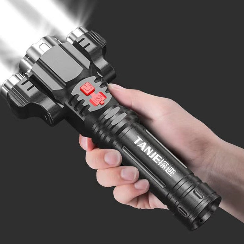 Outdoor Portable USB Rechargeable Flashlight