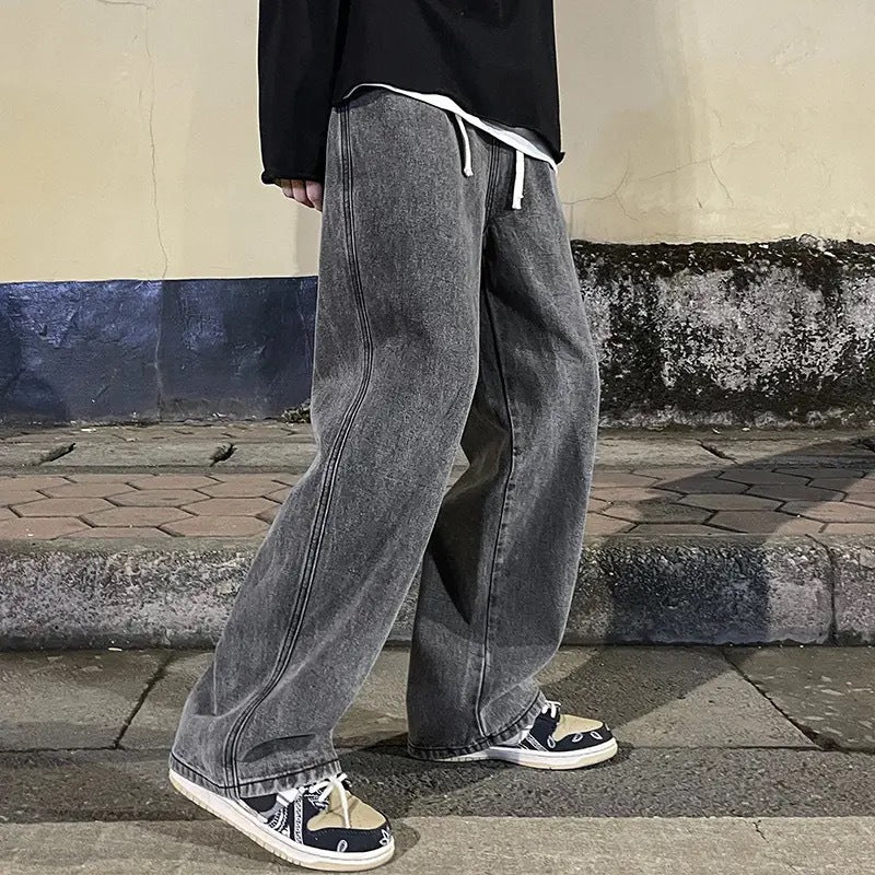 Men's Straight Loose Jeans