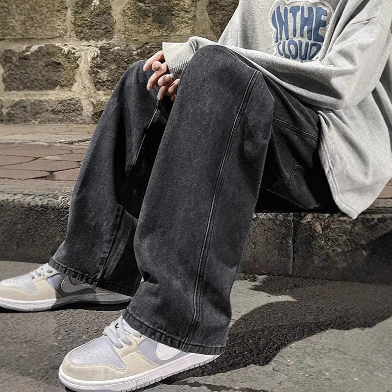 Men's Straight Loose Jeans