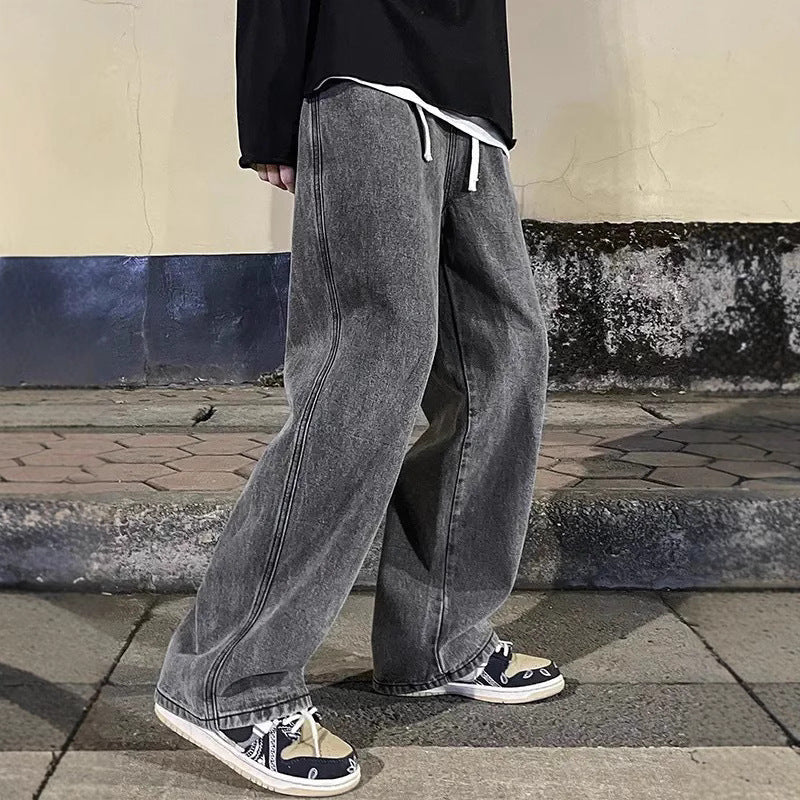 Men's Straight Loose Jeans
