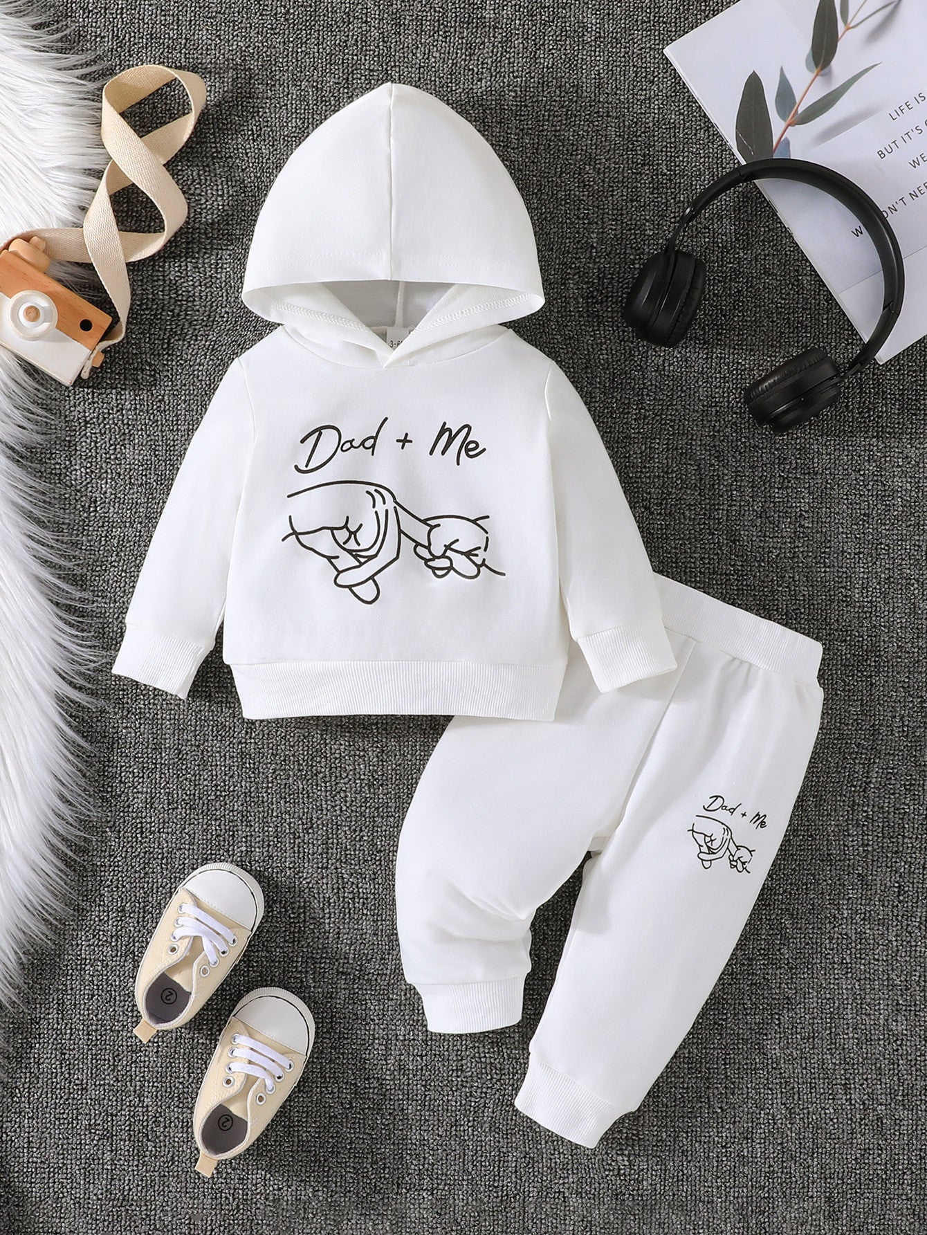Casual Long Sleeve Hooded Baby Suit
