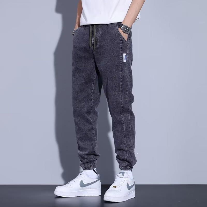 Casual Youth Drawstring Men's Jeans